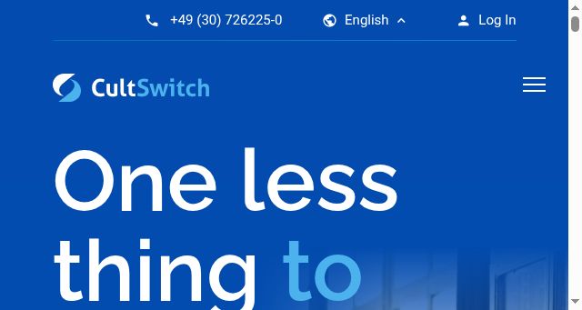 Screenshot of cultswitch.com