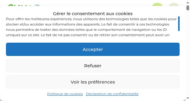 Screenshot of cuma.fr
