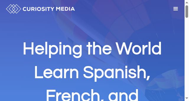 Screenshot of curiositymedia.com