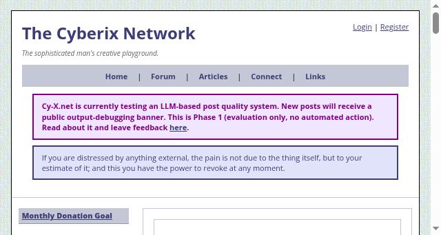 Screenshot of cy-x.net