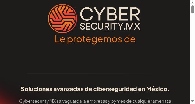 Screenshot of cybersecurity.mx