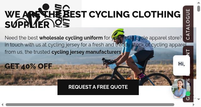 Screenshot of cyclinguniform.com