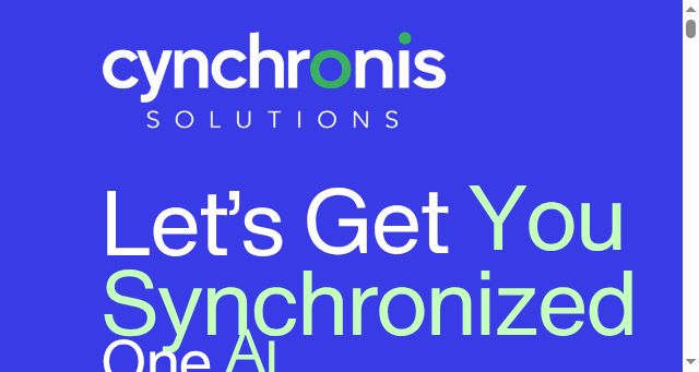 Screenshot of cynchronissolutions.com