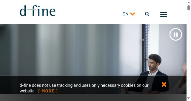 Screenshot of d-fine.com