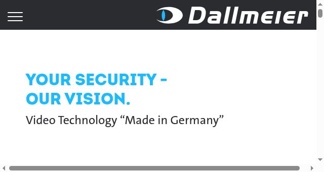 Screenshot of dallmeier.com