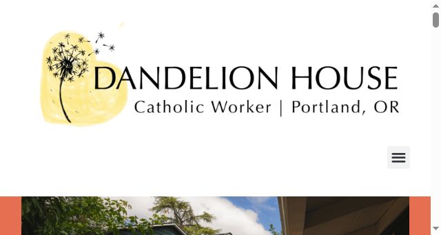 Screenshot of dandelionhouse.org