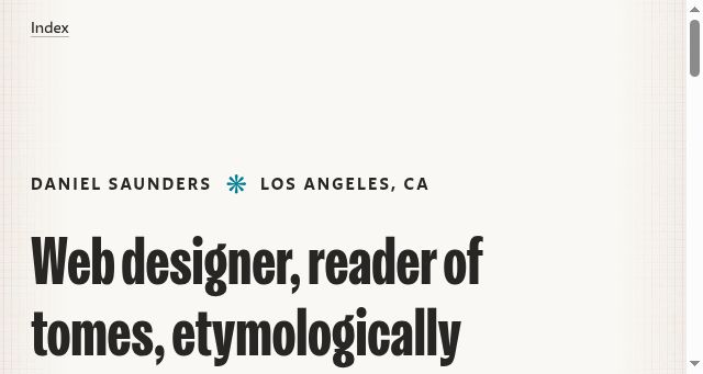 Screenshot of daniel-saunders.com