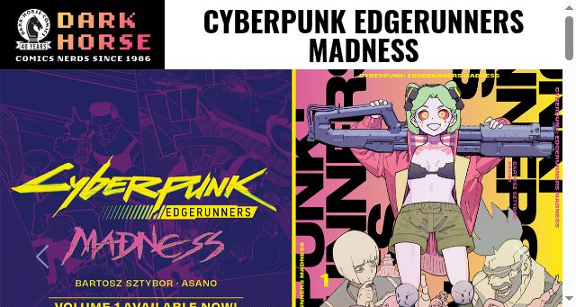 Screenshot of darkhorse.com