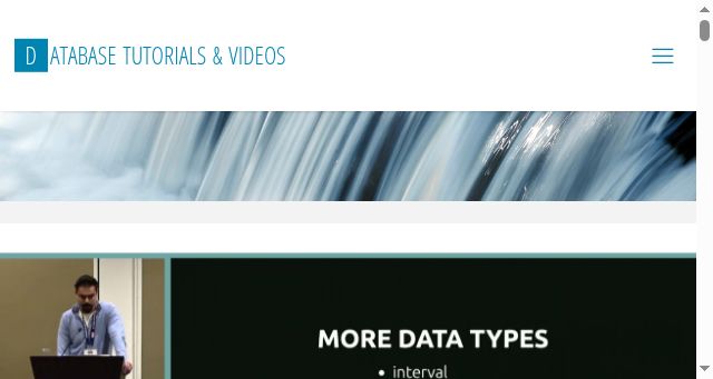 Screenshot of databasetube.com
