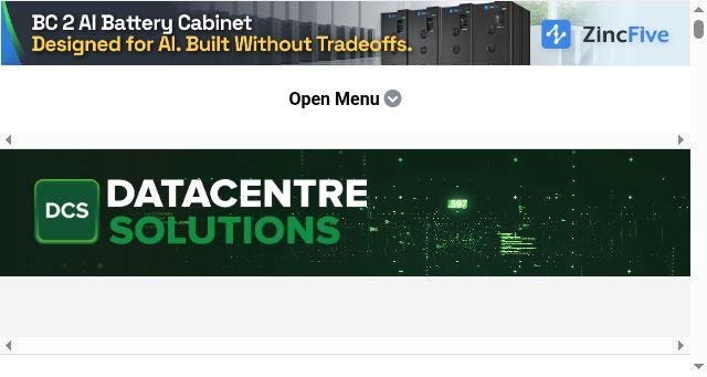 Screenshot of datacentre.solutions