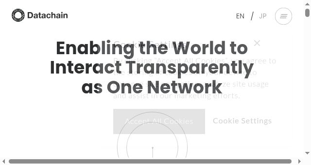 Screenshot of datachain.jp