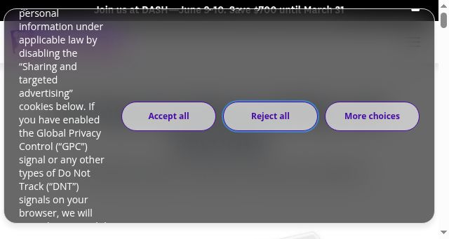 Screenshot of datadoghq.com