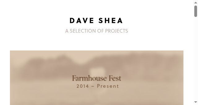Screenshot of daveshea.com