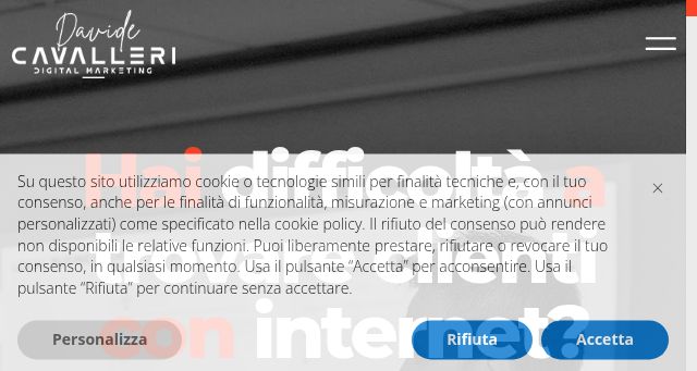 Screenshot of davidecavalleri.it