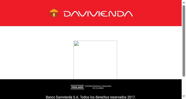 Screenshot of davivienda.com
