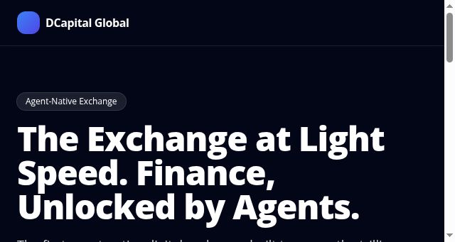 Screenshot of dcapital.global