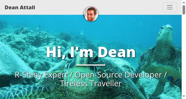 Screenshot of deanattali.com