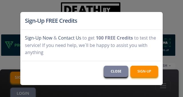 Screenshot of deathbycaptcha.com