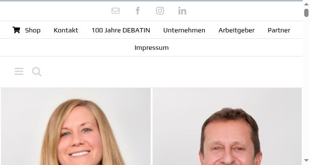 Screenshot of debatin.de