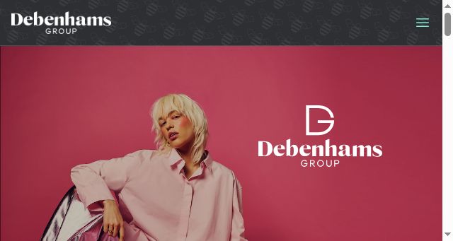 Screenshot of debenhamsgroup.com