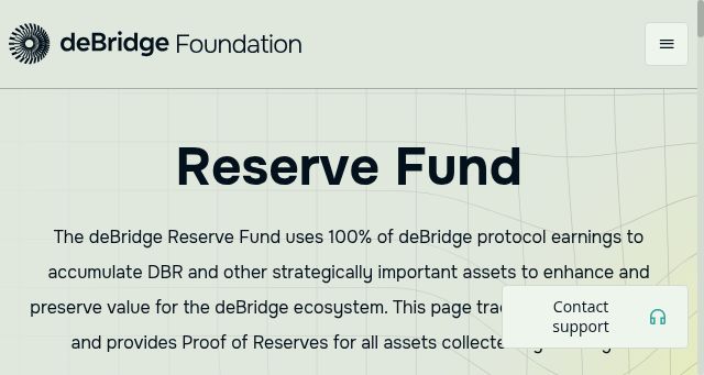 Screenshot of debridge.foundation