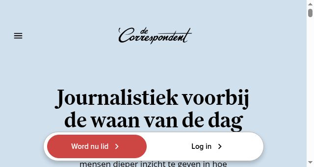 Screenshot of decorrespondent.nl