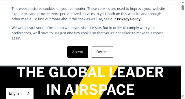 Screenshot of dedrone.com