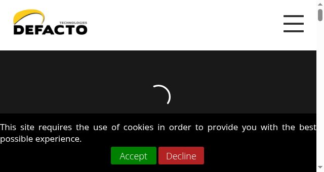 Screenshot of defactotech.com