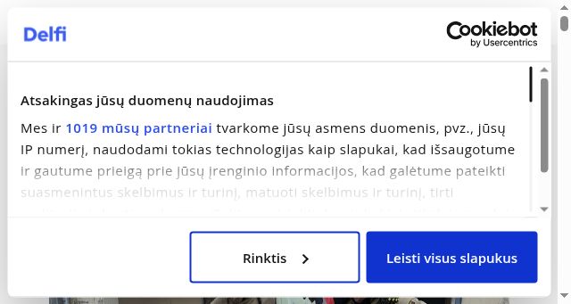 Screenshot of delfi.lt