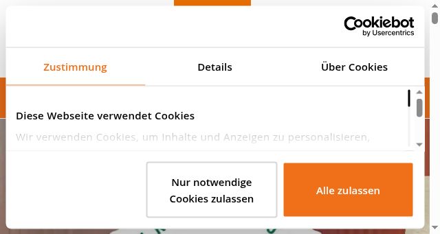 Screenshot of demeter.de