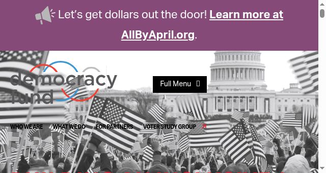 Screenshot of democracyfund.org