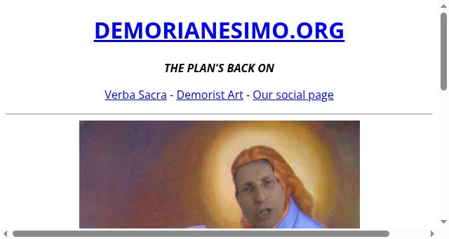 Screenshot of demorianesimo.org