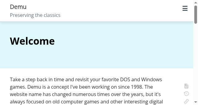 Screenshot of demu.org