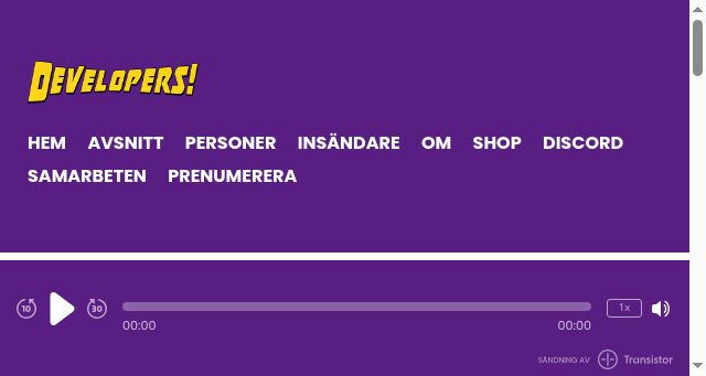 Screenshot of developerspodcast.com