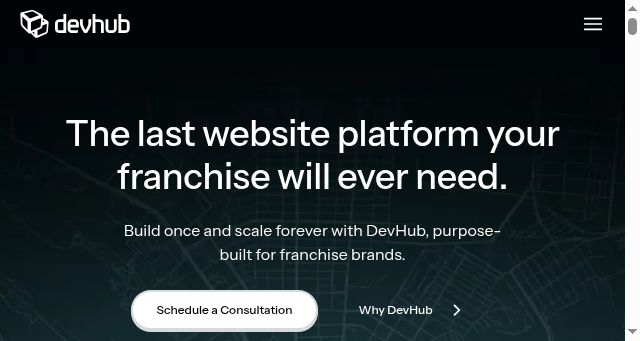 Screenshot of devhub.com
