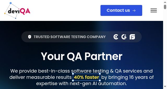 Screenshot of deviqa.com