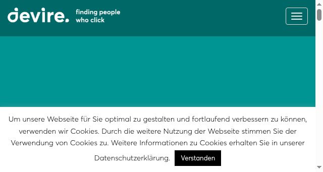 Screenshot of devire.de
