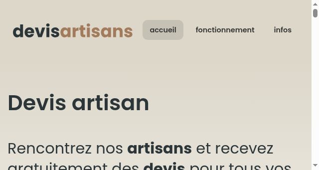Screenshot of devisartisans.com
