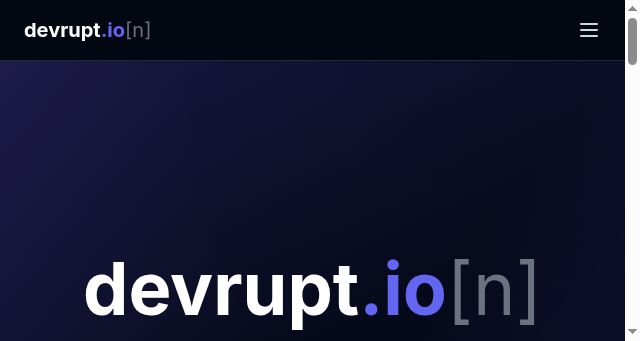 Screenshot of devrupt.io