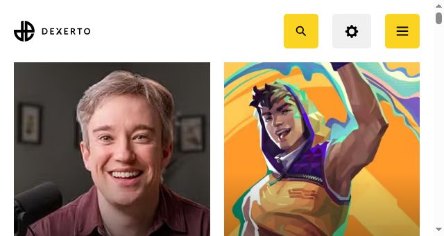 Screenshot of dexerto.com