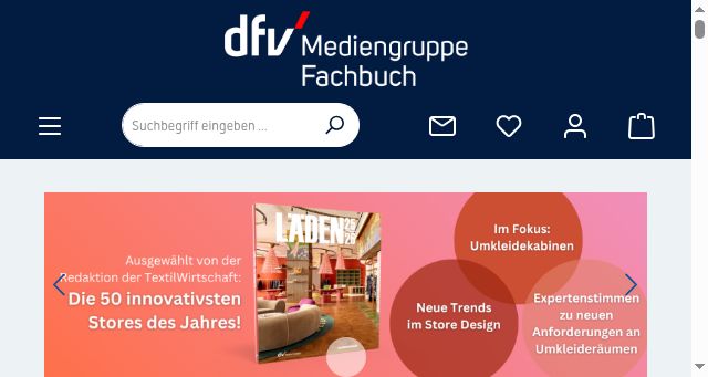 Screenshot of dfv-fachbuch.de