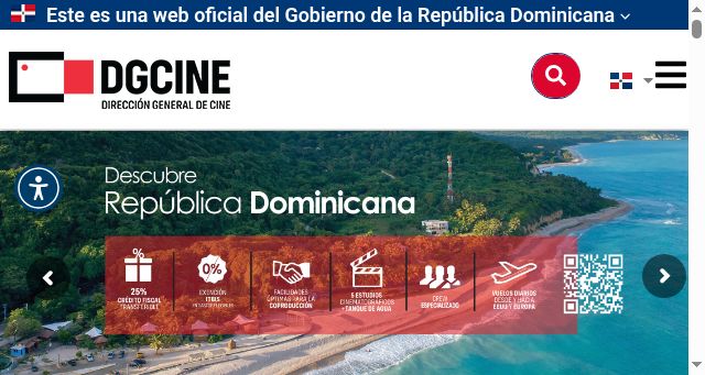 Screenshot of dgcine.gob.do