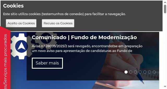 Screenshot of dgeg.gov.pt