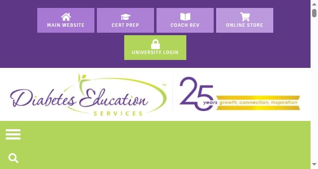 Screenshot of diabetesed.net