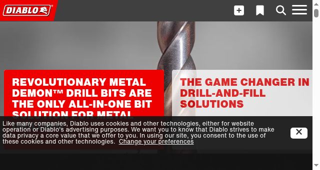 Screenshot of diablotools.com