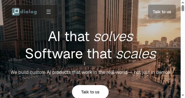 Screenshot of dialog-ai.ro