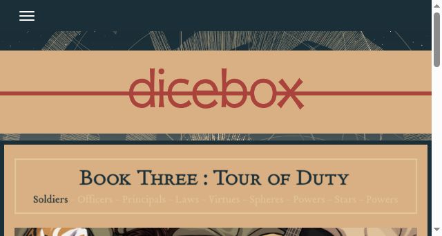 Screenshot of dicebox.net