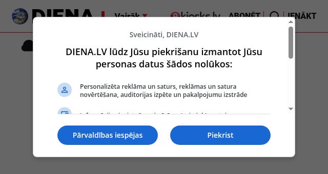 Screenshot of diena.lv