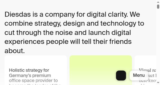 Screenshot of diesdas.digital