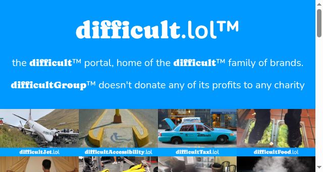 Screenshot of difficult.lol